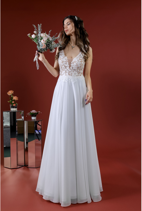 Hochzeitskleid für braut von Schantal, Kollektion Kiara, Modell 14041-2. Foto 1