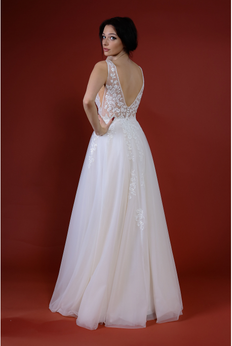 Hochzeitskleid für braut von Schantal, Kollektion Kiara, Modell 14077. Foto 7
