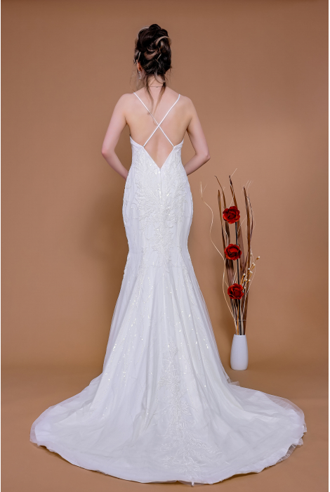 Hochzeitskleid für braut von Schantal, Kollektion Traum, Modell 14163. Foto 6