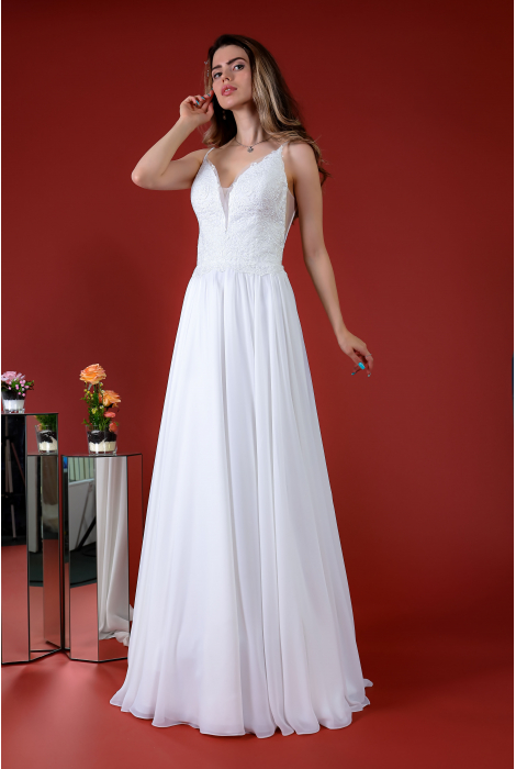Hochzeitskleid für braut von Schantal, Kollektion Kiara, Modell 14180. Foto 3