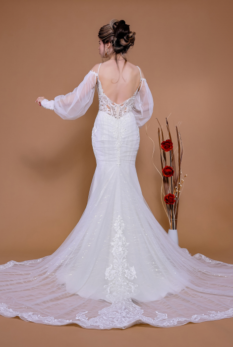 Hochzeitskleid für braut von Schantal, Kollektion Traum, Modell 14184. Foto 6