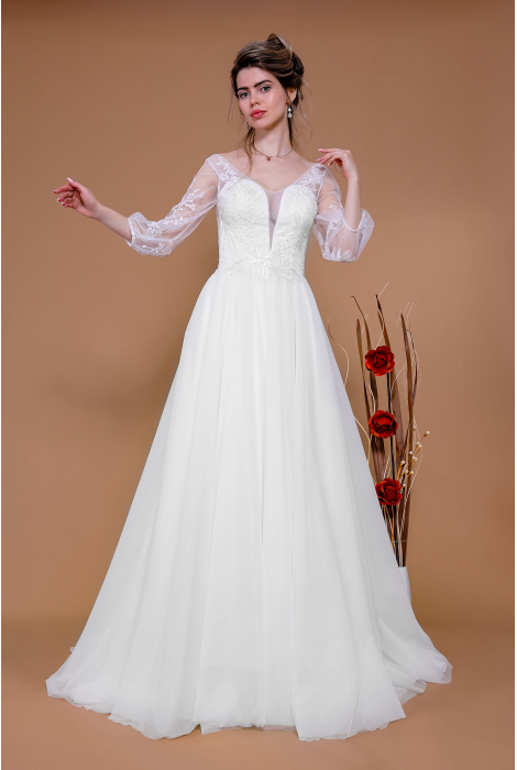 Hochzeitskleid für braut von Schantal, Kollektion Traum, Modell 14195. Foto 1