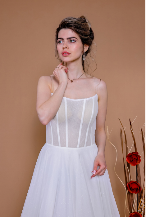 Hochzeitskleid für braut von Schantal, Kollektion Traum, Modell 14209. Foto 2