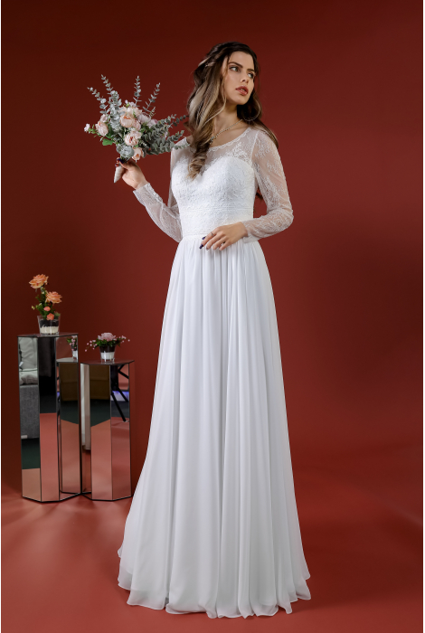 Hochzeitskleid für braut von Schantal, Kollektion Kiara, Modell 14216. Foto 1