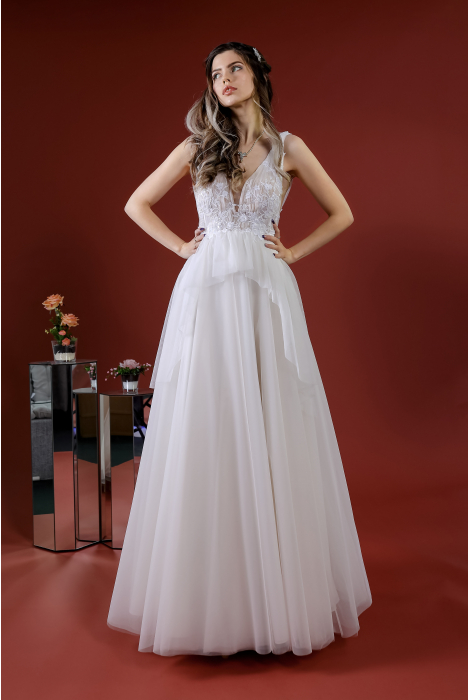 Hochzeitskleid für braut von Schantal, Kollektion Kiara, Modell 52017. Foto 4