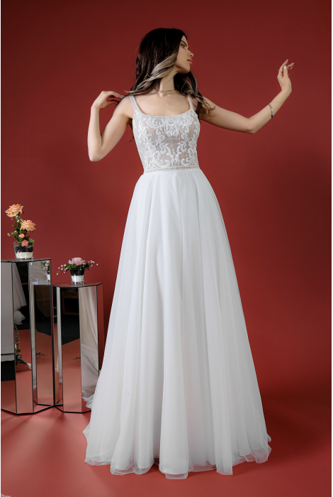 Hochzeitskleid für braut von Schantal, Kollektion Kiara, Modell 52020. Foto 3