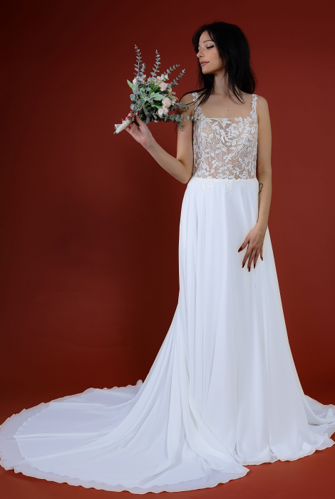 Hochzeitskleid für braut von Schantal, Kollektion Kiara, Modell 52026 . Foto 3