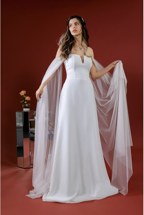 Hochzeitskleid für braut von Schantal, Kollektion Kiara, Modell 52030. Foto 1